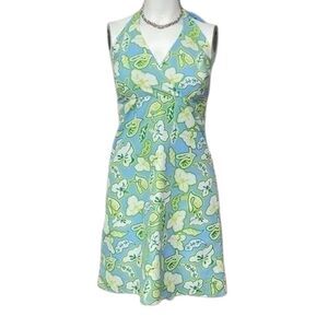 Lilly Pulitzer Light Blue Halter  Reversible Dress